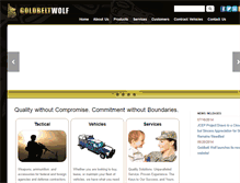 Tablet Screenshot of goldbeltwolf.com